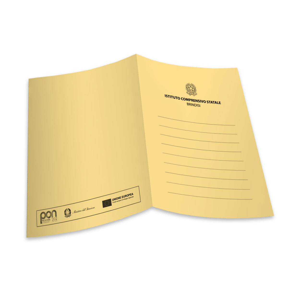 Cartellina porta documenti A4 Personalizzata con logo PON o PNRR