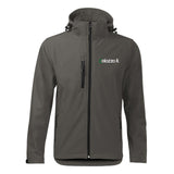 Giacca in Softshell con stampa a colori sul cuore