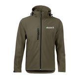 Giacca in Softshell con stampa a colori sul cuore